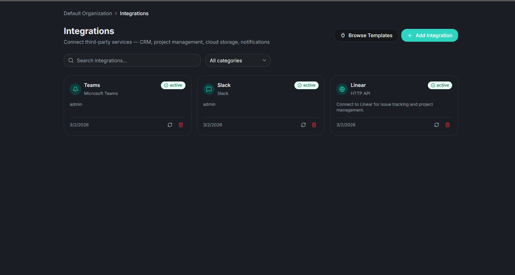 Formats & Models Configuration